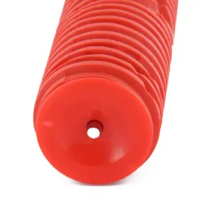 7 Inch Wall Decoration Painting Roller Red 175x5cm Rubber Plastic Handle Wood Grain Pattern DIY Painting Tool for Texture