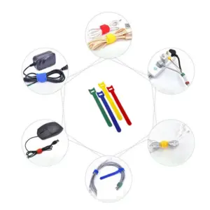 50/100PCS Detachable Cable Ties Colored Plastics Reusable Cable Ties Nylon Loop Wrap Zip Ttype Cable Tie Wire Bandage Tie