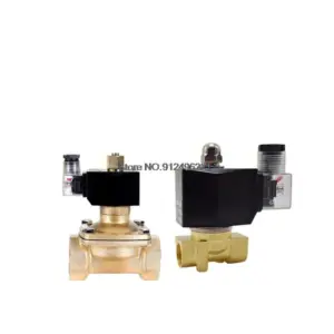 1/4" 3/8" 1/2" 3/4" 1" DN15 Normally Open N/O Brass Electric Solenoid Valve 12V 24V 220V 110V Pneumatic Valve for Water Oil