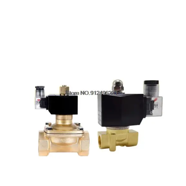 1/4" 3/8" 1/2" 3/4" 1" DN15 Normally Open N/O Brass Electric Solenoid Valve 12V 24V 220V 110V Pneumatic Valve for Water Oil