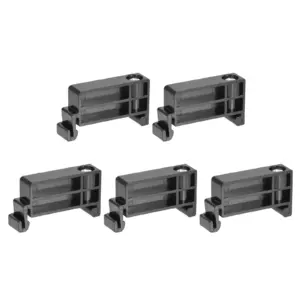 20/50Pc DIN Rail Mount Terminal Blocks End Stopper Screw Type Clamp Black/Grey TBR-F DIN Rail Terminal Block for Home Appliances