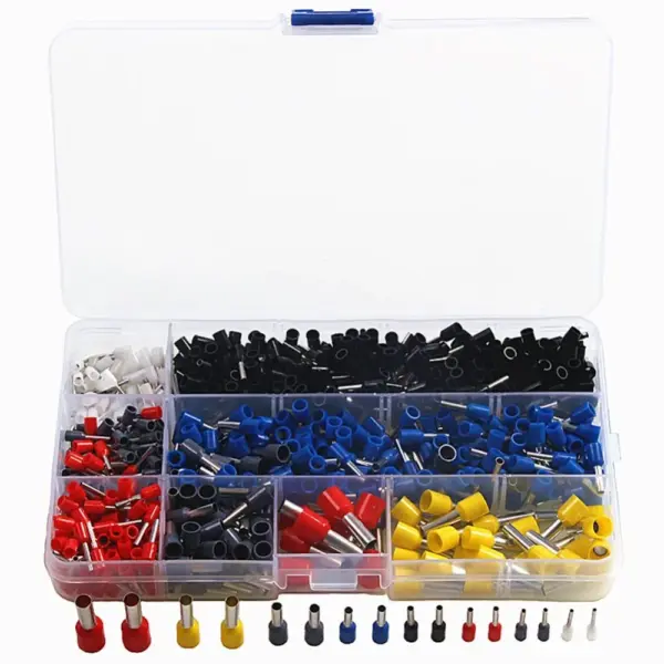 685pcs Insulated Cord End Terminal Set Electrical Wire Ferrules Cable End Cold Crimp Sleeve Copper Wire Connector E0508 E1012