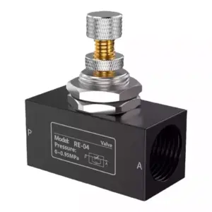One in one out one-way throttle valve ASC100 adjustable flow control valve air valve RE/01/02/03/04