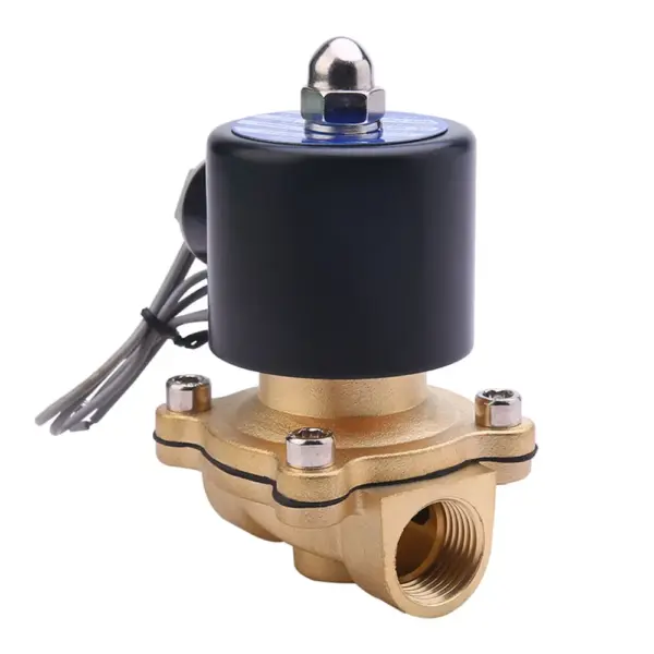 Normally Closed All Copper Electromagnetic 1/4 3/8 1/2 3/4 1" DN8/15/20/35Water Oil Pneumatic Drainage On-Off Valve 220V 24V 12V