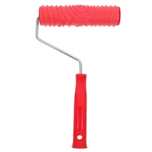 Heavy Duty Pattern Paint Roller for Wall Art Embossing Texture Clear Design Comfortable Handle No Burrs Ideal for Cabinet
