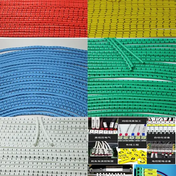 2600PCS PVC cable marker Insulation Tube Electronic Polyolefin Wire Cable Sleeve 26letter kits