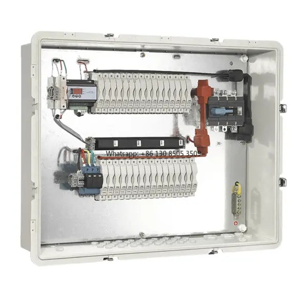 Solar Pv Combiner Box 16 in 1 Out IP66 Waterproof Distribution Box 1500V DC Surge protection Device  Fuse Panel System