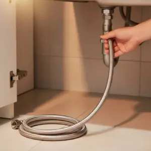 Braided Stainless Steel Hose Corrosion Resistant Stainless Steel Hose Flexible Water Connector Safe