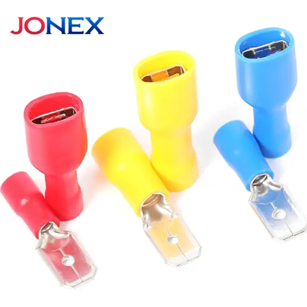 30 Set 6.3mm Spade Crimp Terminals Electrical Wire Connectors Insulated Male and Female For Quick Connection Cables Splice Plugs