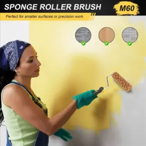 With Handle Texture Pattern Paint Roller Texture Tool Pattern Tool Imitation Seaweed Sponge Roller M 80 M 60