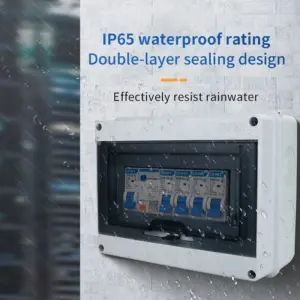 HT IP65 18 way Distribution Box Waterproof MCB Box Panel Installation Distribution Box Waterproof Junction Box