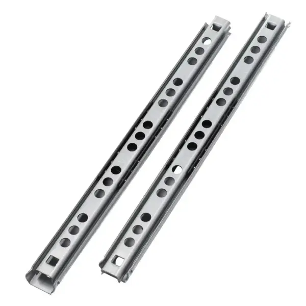 2PCS Smooth Glide Bearing Drawer Slides Two Way Slide Hardware Accessories Drawer Rail 17mm Wide Full Extension Drawer Glides