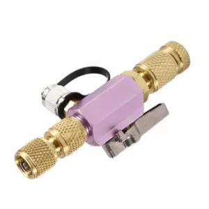 ALIM-HVAC Valve Core Removal Tool,1/4"& 5/16" Dual Valve Mega-Flow Vacuum-Rated Valve Core Removal Tool