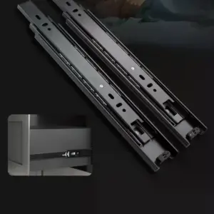 Heavy Duty Drawer Guide Full Extension Ball Bearing Slides Per Pair Buffer And Silent Wardrobe Furniture Hardware Accessories