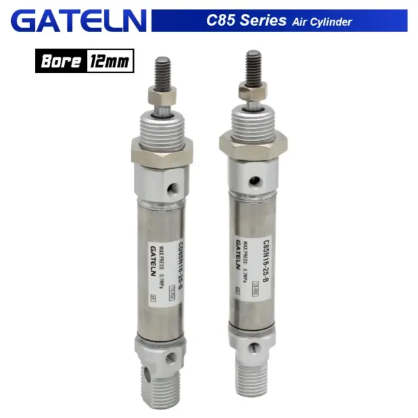 C85N12 CD85N12 Air Cylinder Standard Double Acting Single Rod mini cylinder CD85N12-50B CD85N12-25-B