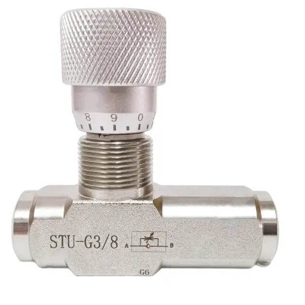 AB41-STU-G3/8 High-Pressure Hydraulic Throttle Valve One-Way Speed Control Valve Flow Control Valve For Hydraulic Cylinders