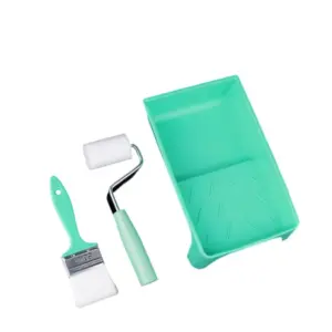 LLCS-Industrial Tool Paint Tray Set With Sponge Roller Brushes
