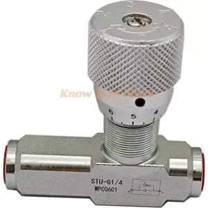 Flow Control Valve STU Hydraulic Throttle Valve One-way STU-G1/4 STU-G3/8 STU-G1/2 STU-G3/4 STU-G1
