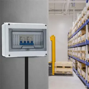 MCB Distribution 8 Way Circuit Breaker Protection Box With DIN Rail, IP65 Waterproof Suitable For Indoor And Outdoor