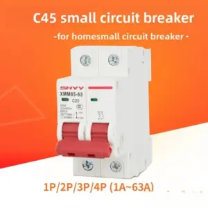 DZ47 Household Air Switch MCB Miniature Circuit Breaker Supply 220V Air Switch with Indicator Window 1P2P3P4P Easy To Install