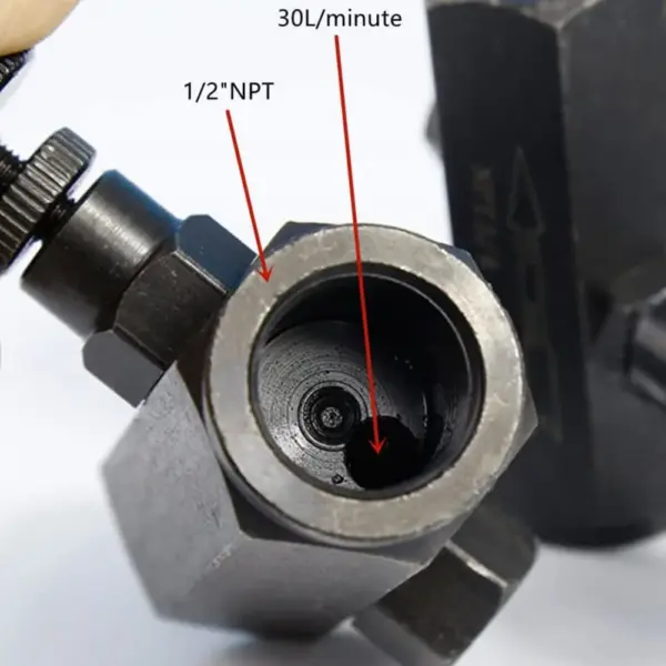 Throttle Check Flow Control Valve For Hydraulic Systems 3000 PSI Pressure Rating 30 L min Flow Rate For Water Systems