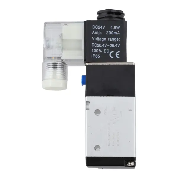 Pneumatic Solenoid Valve AIRTAC Type 3 Way 2 Position Pneumatic Solenoid Valve DC24V Air Control 1/4 BSPT Port