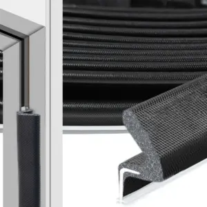 Q-Shaped Foam Weather Stripping Noise Cancelling Easy To Install Soundproof Foam Windproof Sound Insulation Large Gap Seal