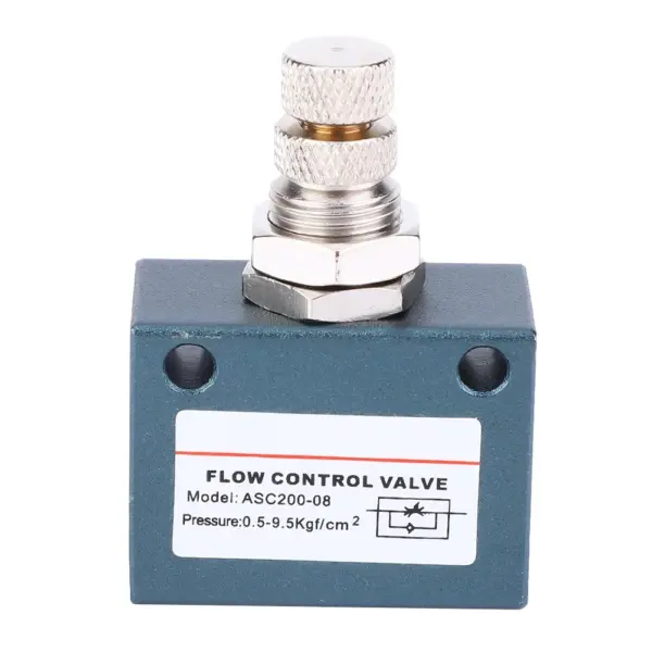 ASC200-08 G1/4 Pneumatic Air Flow Speed Control Valve Aluminum Alloy Throttle Valve