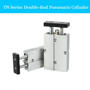Airtac Type TN Air Cylinder 2-Rod Double Axis Acting Type Pneumatic Air Cylinder With Magnet Stroke 10-125 Bore10/16/20/25/32