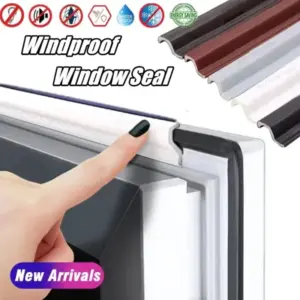 6M Self Adhesive Casement Window Door Sealing Strips Wearable Seal Foam Tape Acoustic Waterproof Dustproof Weather Stripping