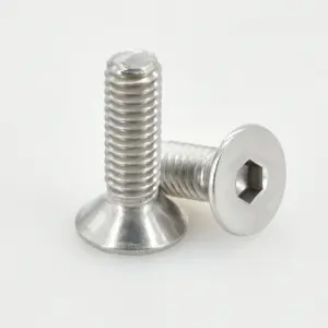 5-15Set M8  Flat Hex Screw and Nut Set Stainless Steel Hexagonal Allen Bolt Countersunk Motor Faring Bolt Screws Nuts