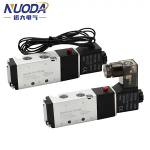 4V110-06 1/8 Air Solenoid Valve pneumat Valve 5 Way Port 2 Position Gas Pneumatic Electric Magnetic Valves DC12V 24V 110V 220V