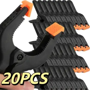 5/20PCS 2Inches Plastic Spring Clamps Adjustable Woodworking Clamps Fixed Clip DIY Craft Photography Background Hanging Clips
