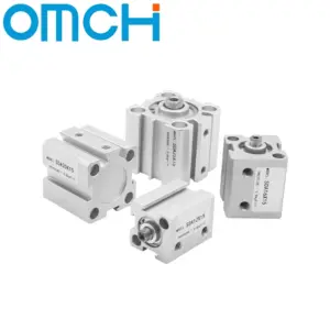 Pneumatic Cylinder SDA 12/16/20/25/32/40/50/63/80/100 Bore Series Double Acting 5-100mm Stroke Compact Thin Air Cylinders