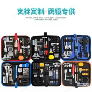 Professional Watch Repair Tool Kit Watch Band Link Remover Case Back Opener Battery Replacement Set for DIY Watch Maintenance