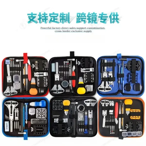 Professional Watch Repair Tool Kit Watch Band Link Remover Case Back Opener Battery Replacement Set for DIY Watch Maintenance