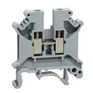 10pcs UK-5N Blocks Din Rail Terminal Block  Universal Connector Screw Connection Electrical Wiring Conductor UK5N Terminal Stri