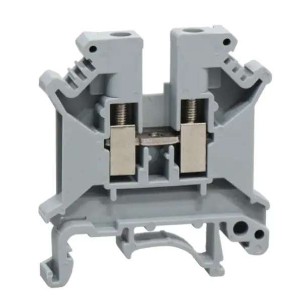 10pcs UK-5N Blocks Din Rail Terminal Block  Universal Connector Screw Connection Electrical Wiring Conductor UK5N Terminal Stri