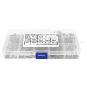 320pcs M2-M6 Hex Socket Flat Head Stainless Steel SS304 Screw Bolt Assortment Set