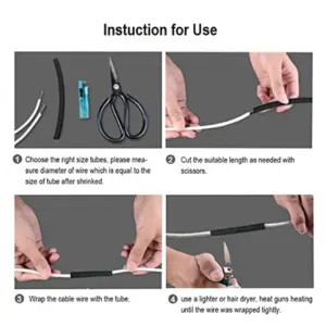 1875Pcs Heat Shrink Tubing Kit Heat Shrink Tubes Wire Wrap Ratio 2: 1 Electrical Cable Sleeve Assortment With Case
