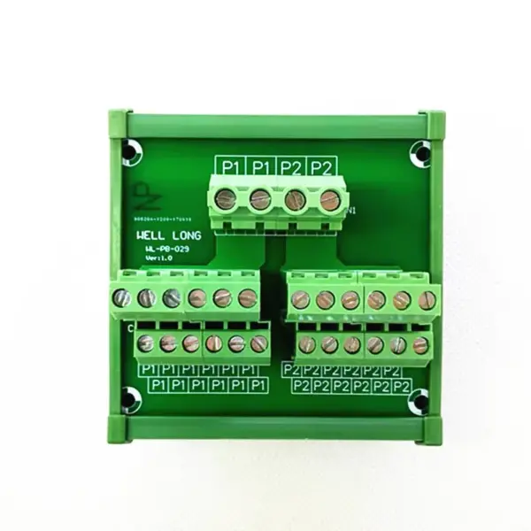 DIN Rail Mount Screw Terminal Block Distribution Module 300V 30A