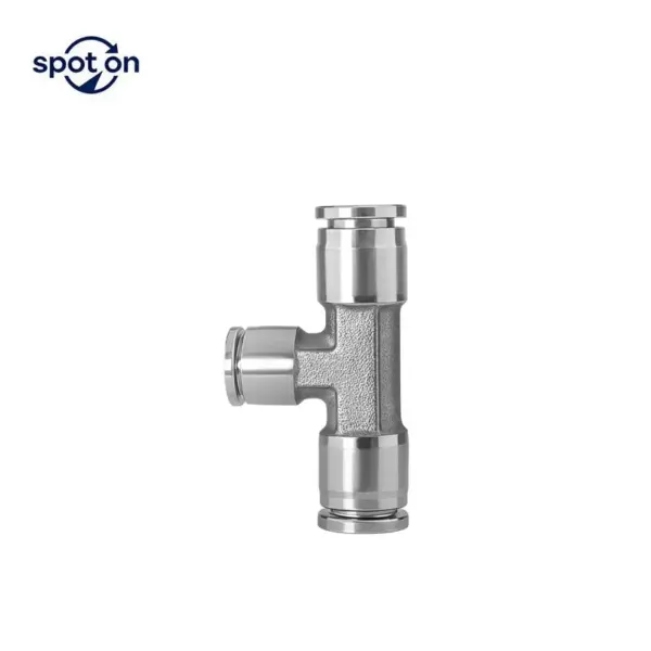 4 6 8 10 12 14 16mm PU Elbow Cross Y Tee Push-In Quick 304 Stainless Steel Pneumatic Connectors Air Fitting