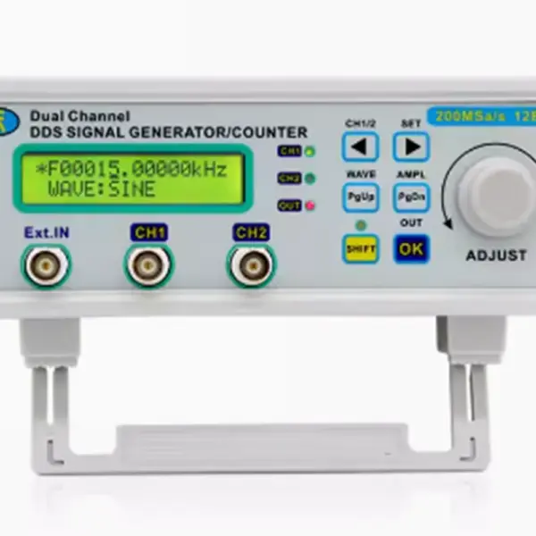MHS5200A fully CNC DDS dual channel function arbitrary wave signal source generator frequency counter counting