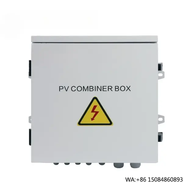 1000V DC IP65 Waterproof Solar PV Combiner Box 6 String Input PV Array Junction Box with SPD for On/Off Grid Solar System