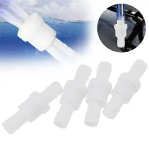 4pcs 1/2 inch Check Valve Wear Resistant One Way Check Valves for Fuel Gas Air Plastic Water Stops Check Valves