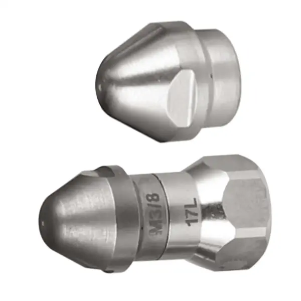 Sewer Jet Nozzle Front 1 Rear 6 High Pressure Spray Head Discharge Pipe Nozzles