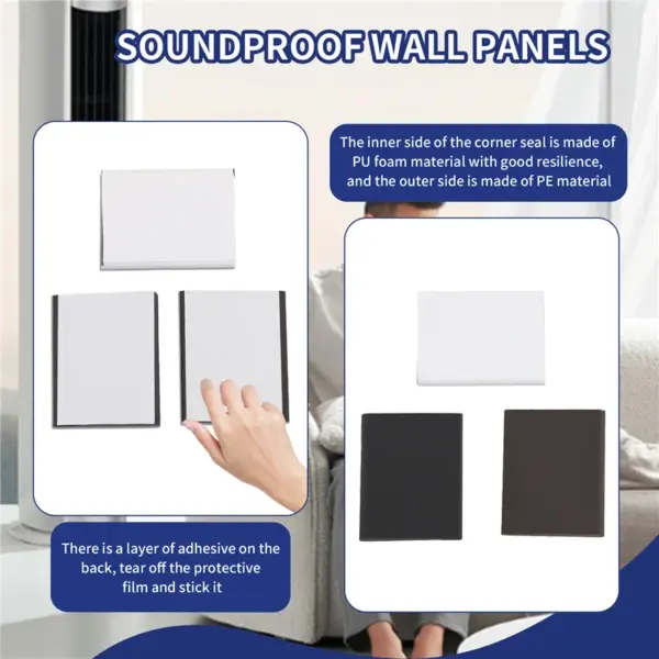 A38M 30 Pieces Door Corner Seals Exterior Door Weatherstrip Corner Seal Door Frame Wedge Seal Self-Stick Foam Draft Stopper