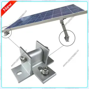 2 Pcs Roof Solar Panel Bracket Aluminum Solar Panel Brackets Drill-Free Mount 15-30 Degree Angle Solar Panel Tilt Mount Brackets