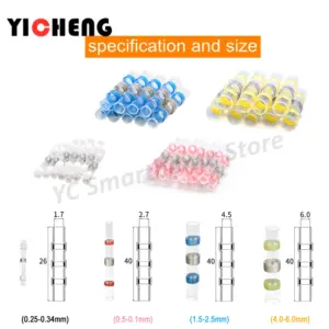 Boxed Waterproof solder terminal Crimp terminal with heat shrink sleeve,kit for seal seals,splices,cable connectors,waterproof