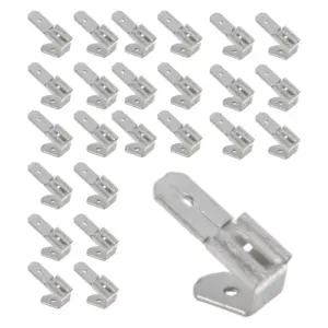 N96R 25 Pcs Double Piggyback Spade Connectors,Female Male Quick Disconnect Piggyback Spade Crimp Terminals Assortment Kit